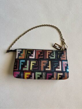 Vintage Fendi Multicolor Zucca Pochette